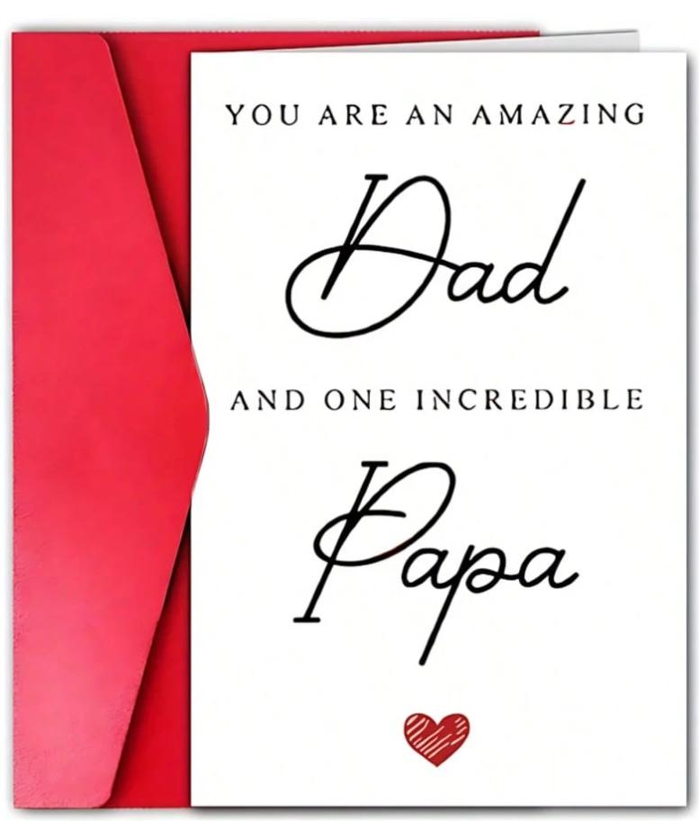 Humorous Card For Father'S Day, Wishing You A Happy Father'S Day, DAD, Gratitude To You Dad, Gift For Father'S Day. A Festive Greeting Card, Perfect For Birthdays, Thanksgiving, And Father'S Day