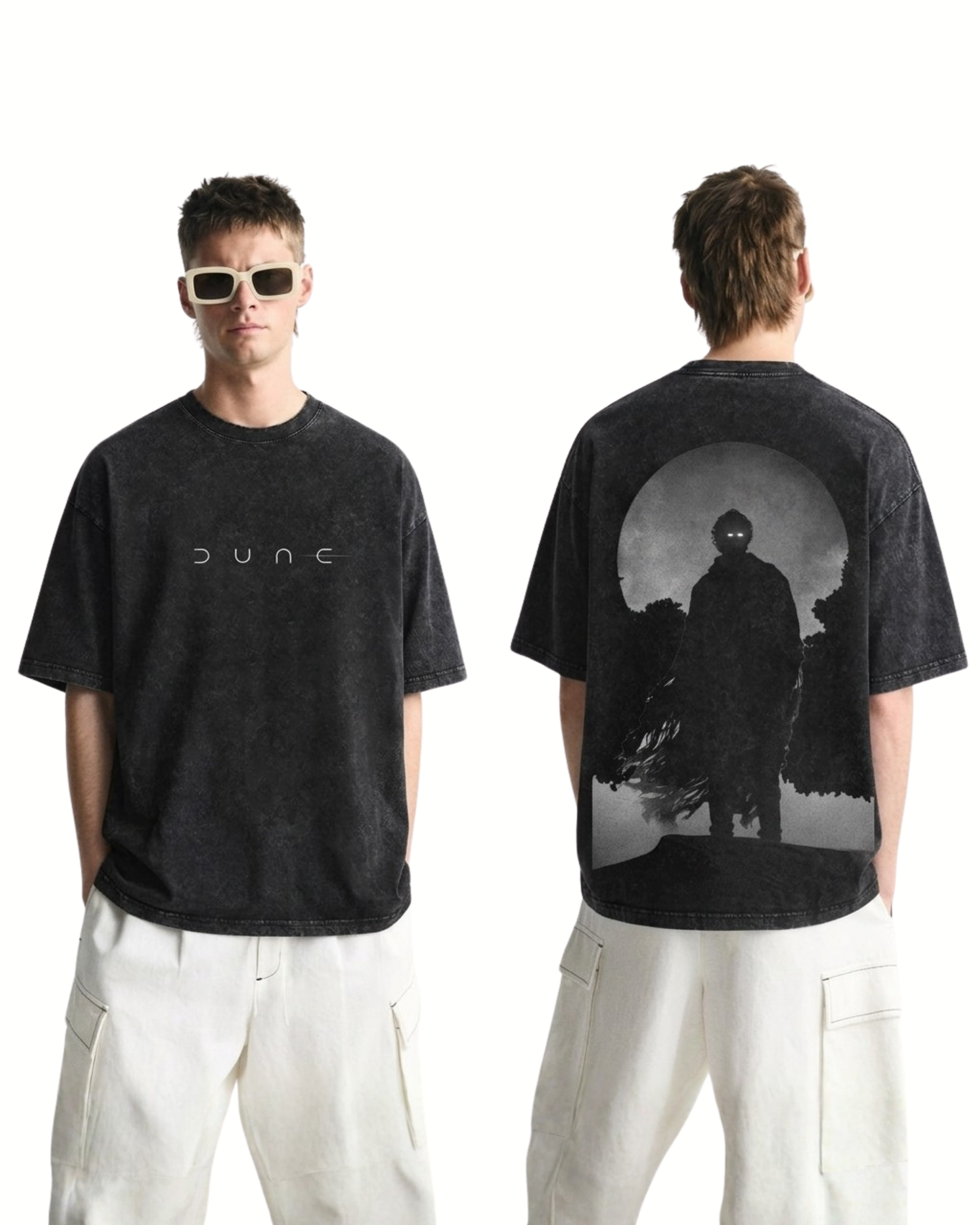 Sci-Fi Dune 3 Movie Retro Washed Cotton Graphic Tee v2