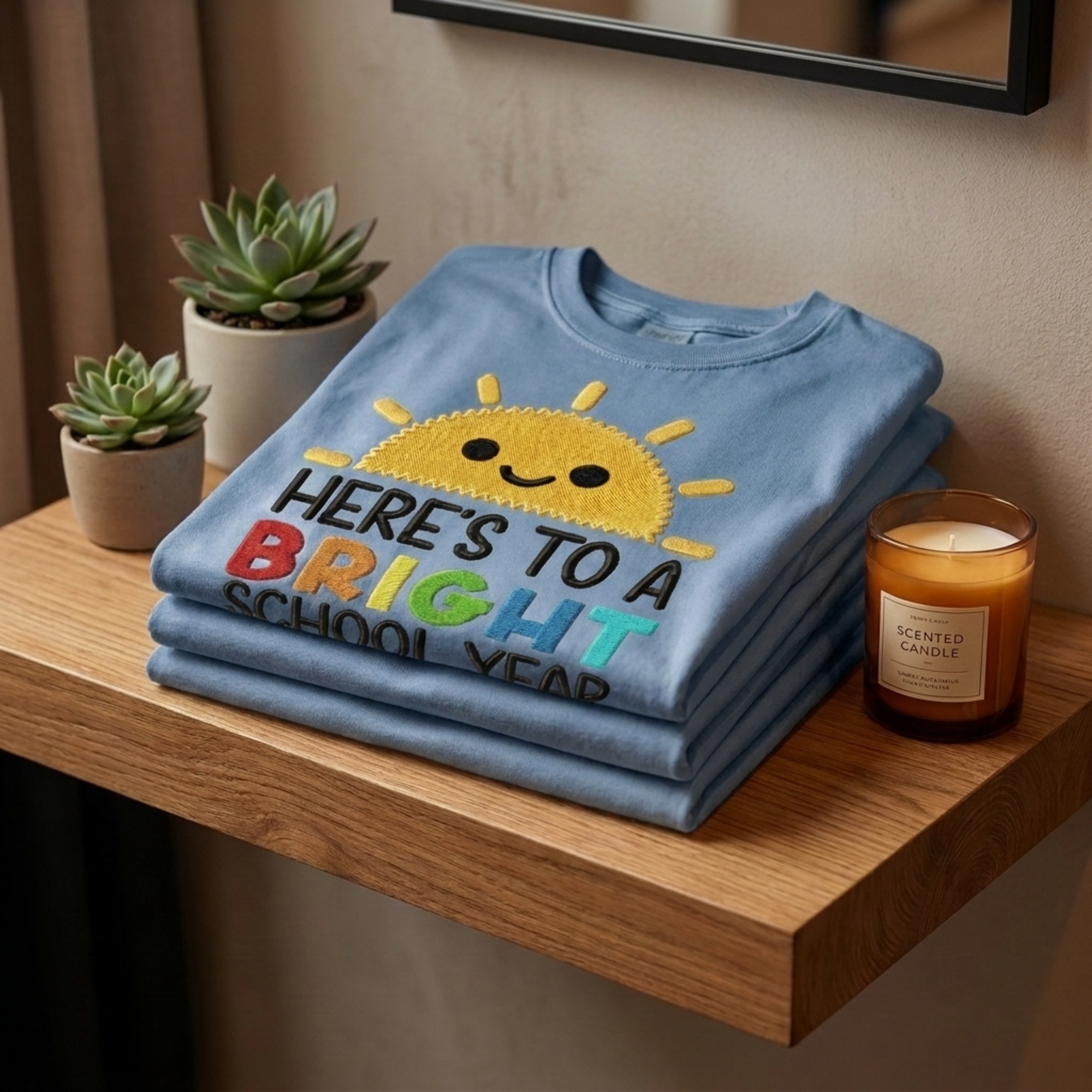 Here's To A Bright School Year Teacher T-Shirt | Cute Back to School Graphic Tee