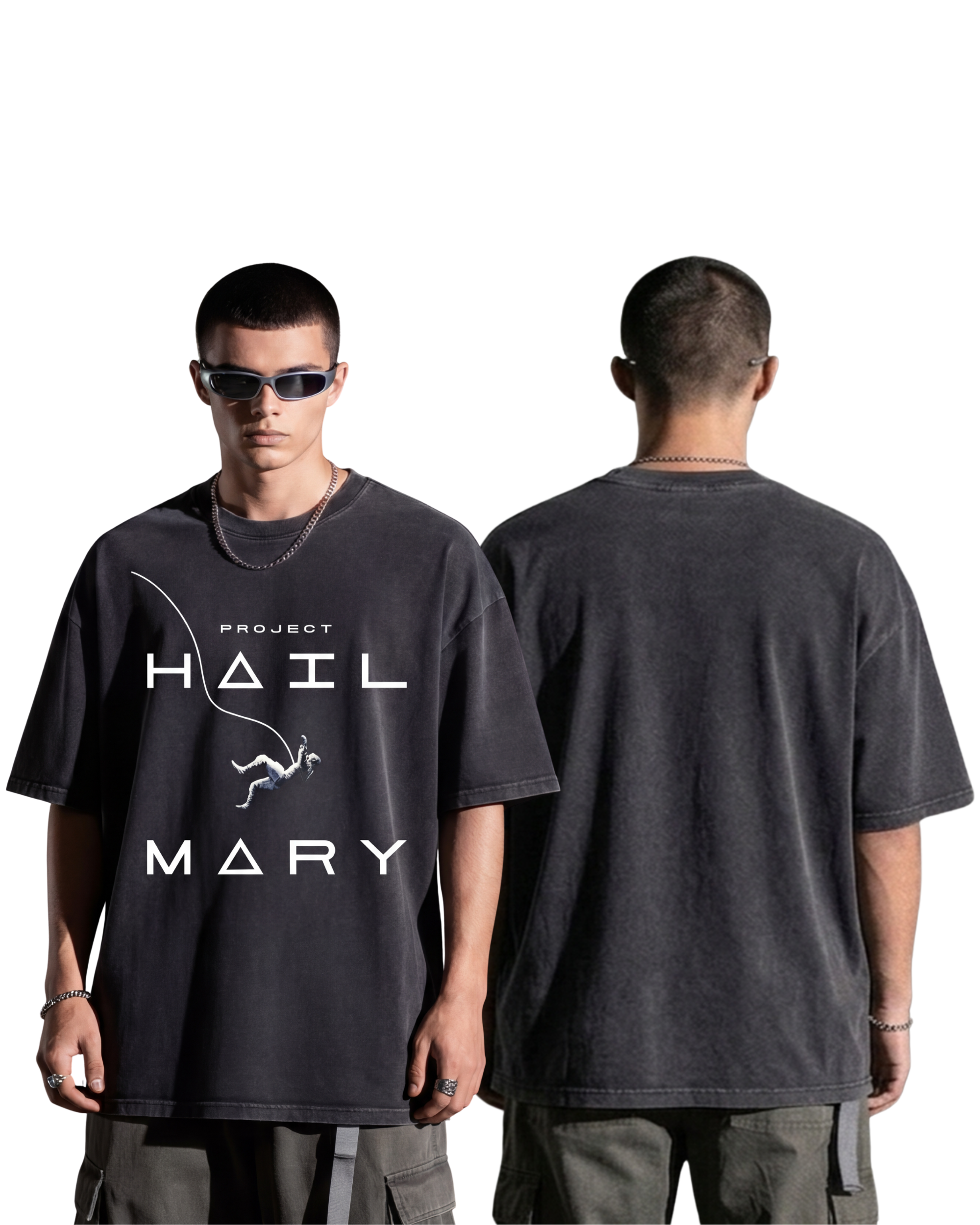 Project Hail Mary Wash T-Shirt Graphic Movie Streetwear