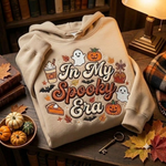 Autumn Halloween Crewneck, Embroidered Ghost Pumpkin Hoodies, Cozy Spooky Fall Shirt, Gift Idea