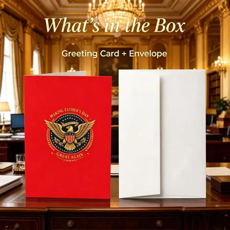 Father’s Day Card, Make Father’s Day Great Again Greeting Card, Funny Political Humor Gift for Dad, Dad , Hilarious Fathers Day Gift for Grandpa or Husband