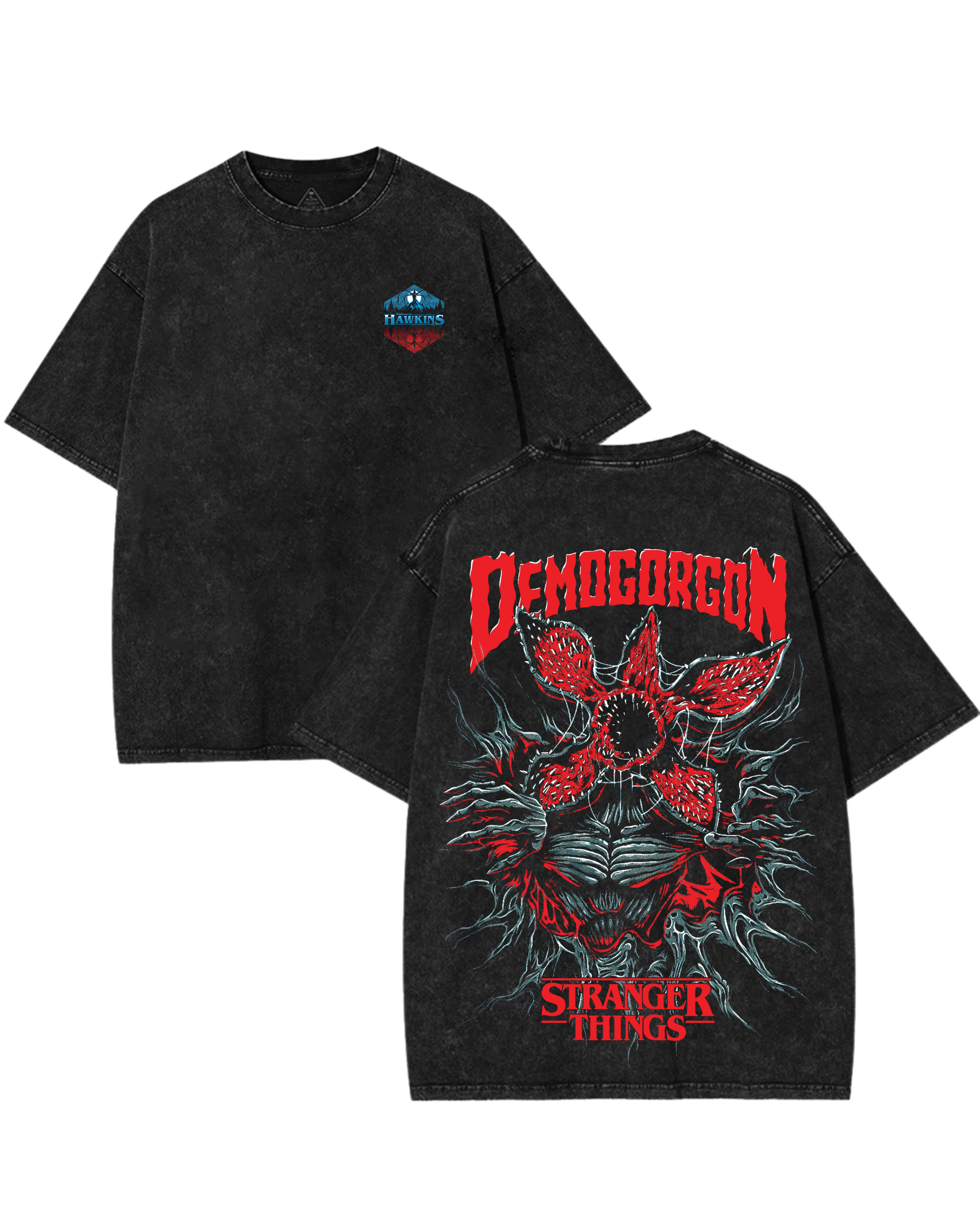 Stranger Things Movie Retro Washed Cotton Graphic Tee