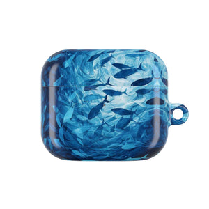Abstract Deep Sea Blue Style AirPods Case, Aesthetic AirPods Pro Case, Style Cover, Funny & Cute Gift For AirPods Pro 1 2 3 , Airpod 1 2 3 4