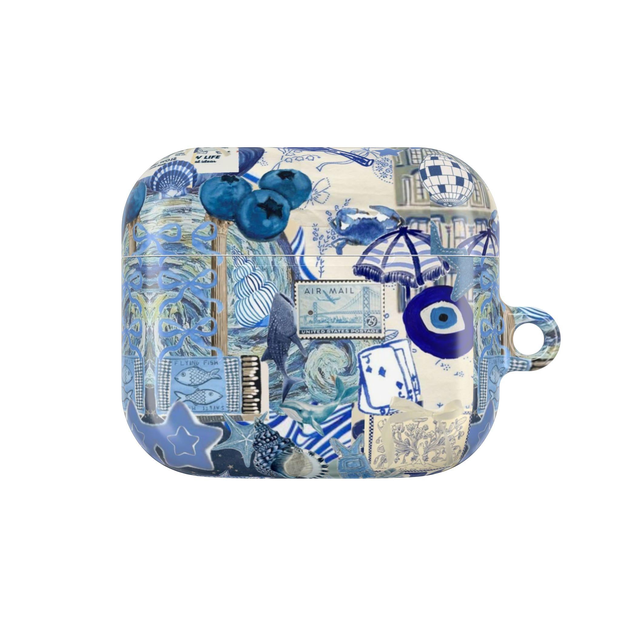Abstract Deep Sea Blue Style AirPods Case, Aesthetic AirPods Pro Case, Style Cover, Funny & Cute Gift For AirPods Pro 1 2 3 , Airpod 1 2 3 4