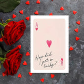 Birthday, Valentine's and Wedding Anniversary Card, Inspirational Greeting Cards, Custom Message Card with Heart Envelope, Fun Lucky Gift Idea