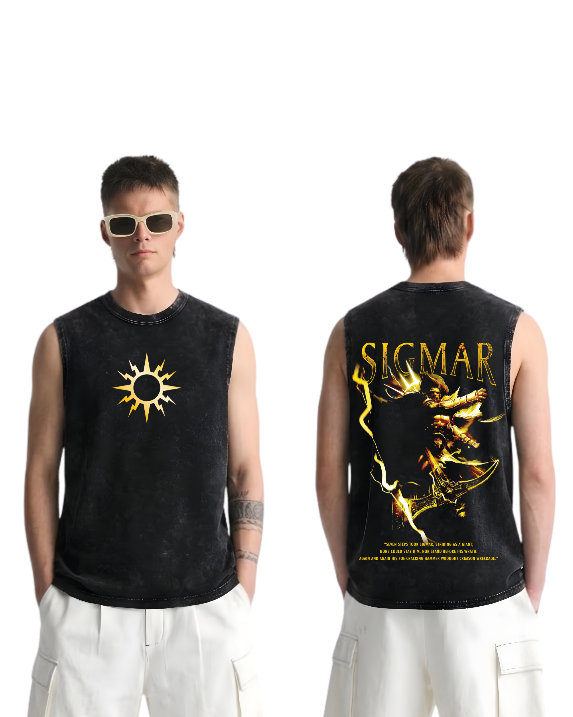 Warhammer 40k Age Of Sigmar Wash Tank Top Game Graphic Streetwear