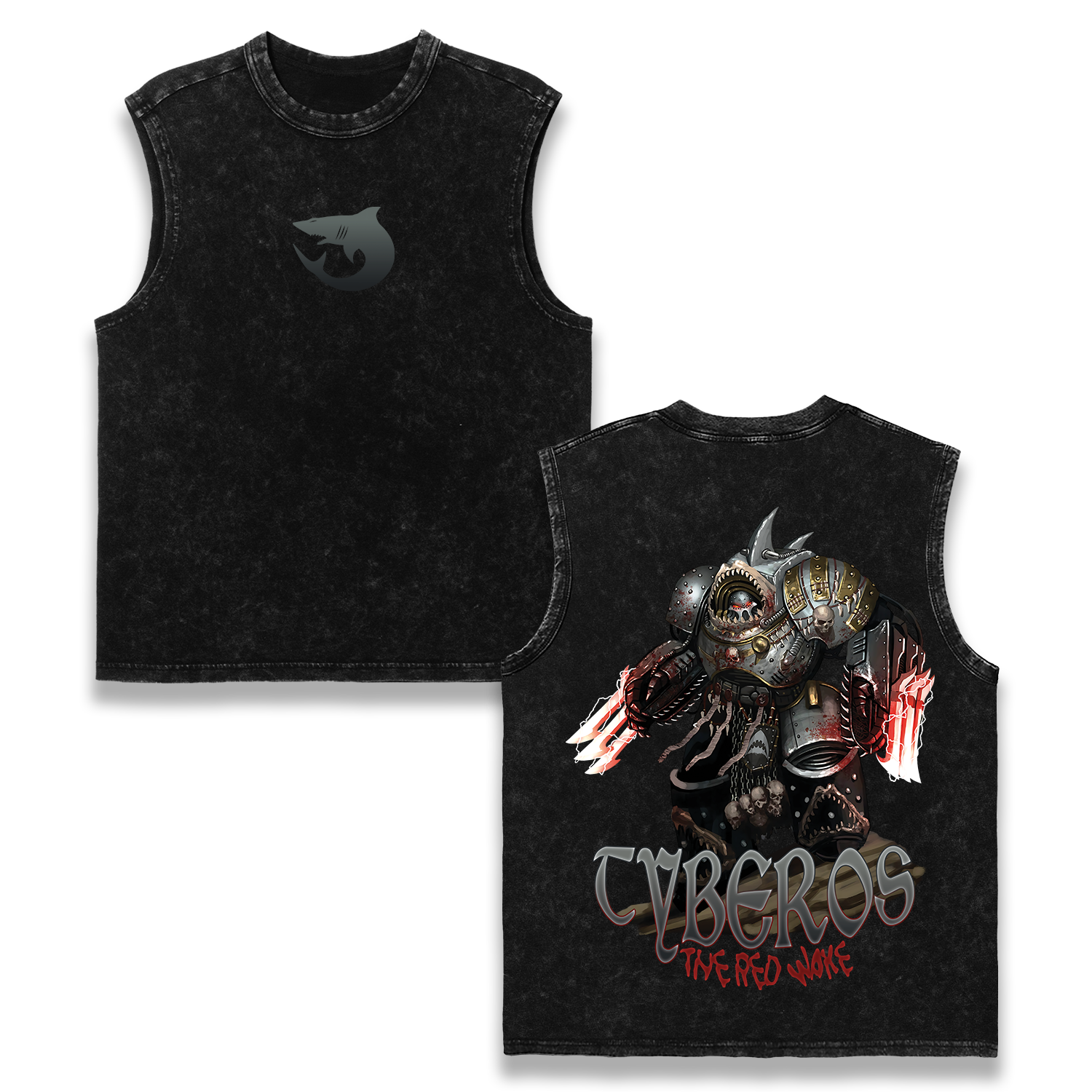 Warhammer 40k Tyberos The Red Woke Wash Tank Top Game Streetwear