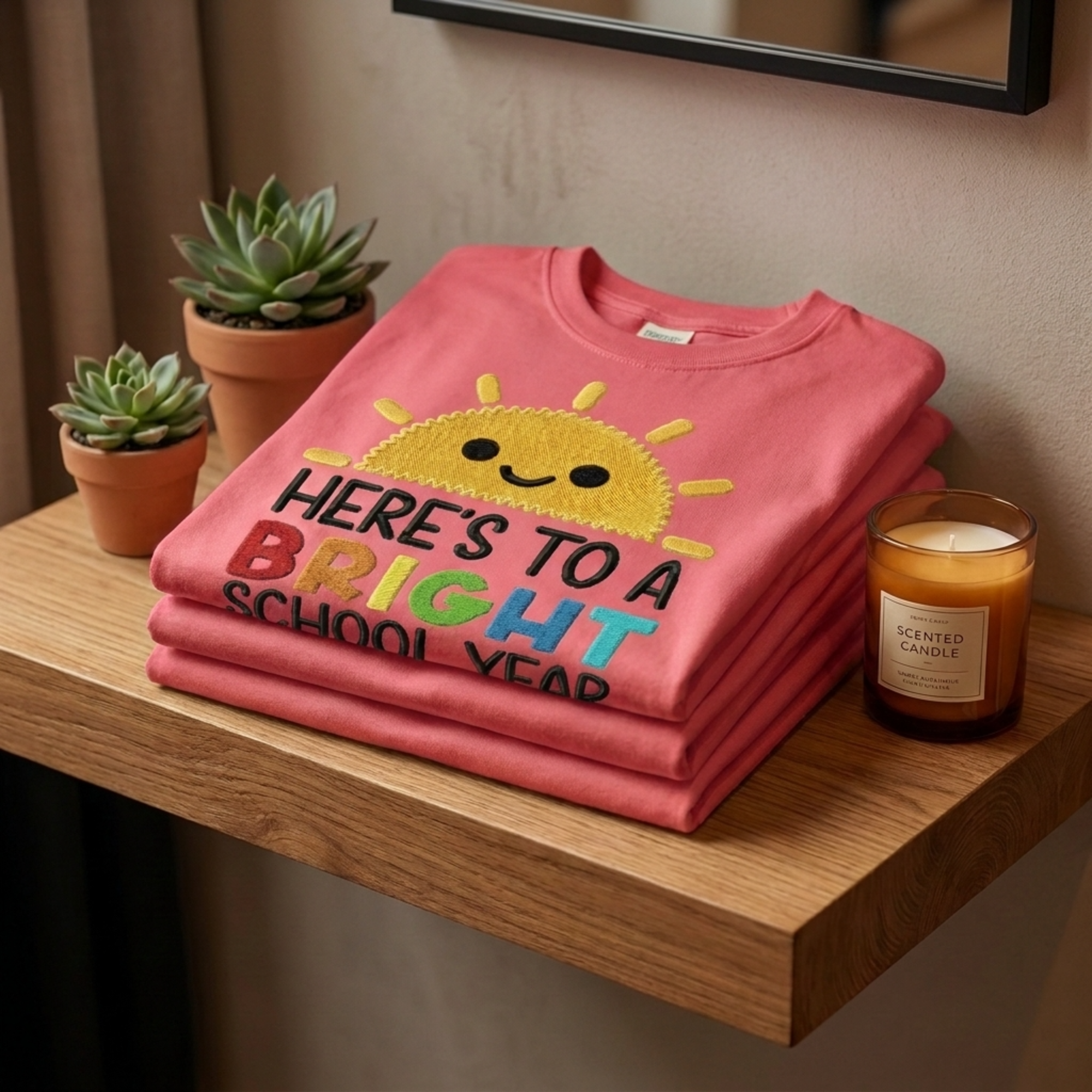 Here's To A Bright School Year Teacher T-Shirt | Cute Back to School Graphic Tee