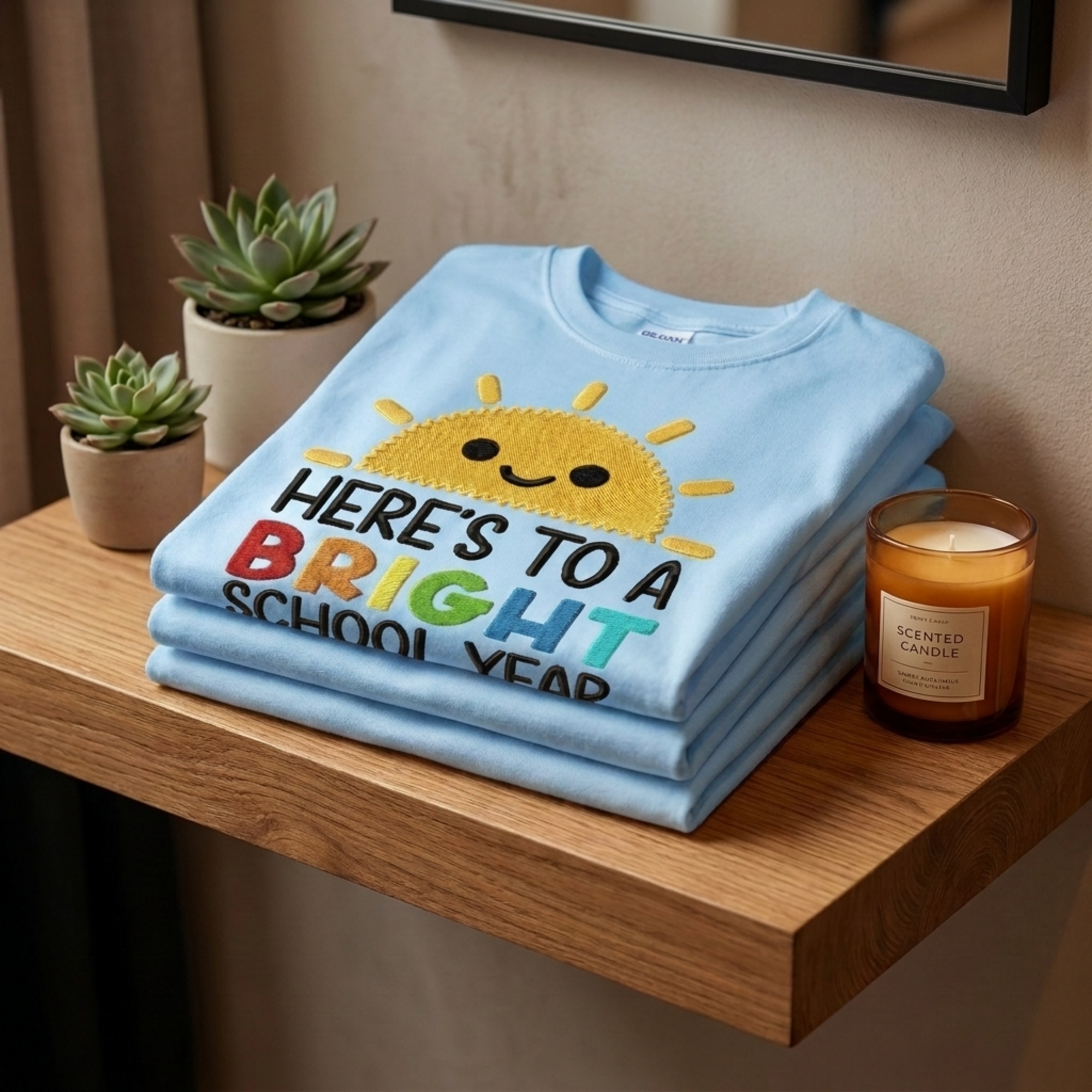 Here's To A Bright School Year Teacher T-Shirt | Cute Back to School Graphic Tee
