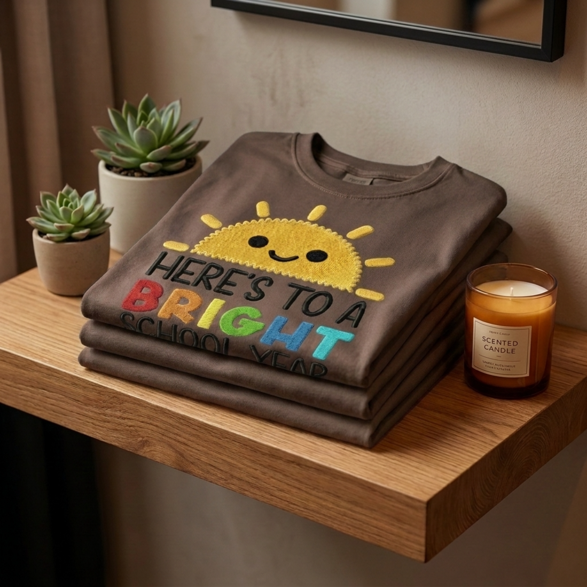 Here's To A Bright School Year Teacher T-Shirt | Cute Back to School Graphic Tee