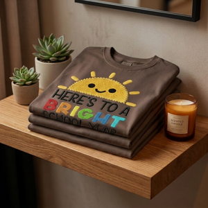 Here's To A Bright School Year Teacher T-Shirt | Cute Back to School Graphic Tee