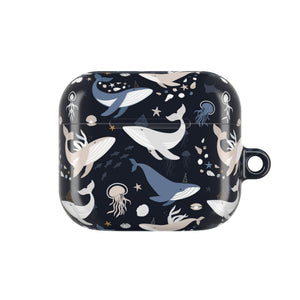 Abstract Deep Sea Blue Style AirPods Case, Aesthetic AirPods Pro Case, Style Cover, Funny & Cute Gift For AirPods Pro 1 2 3 , Airpod 1 2 3 4