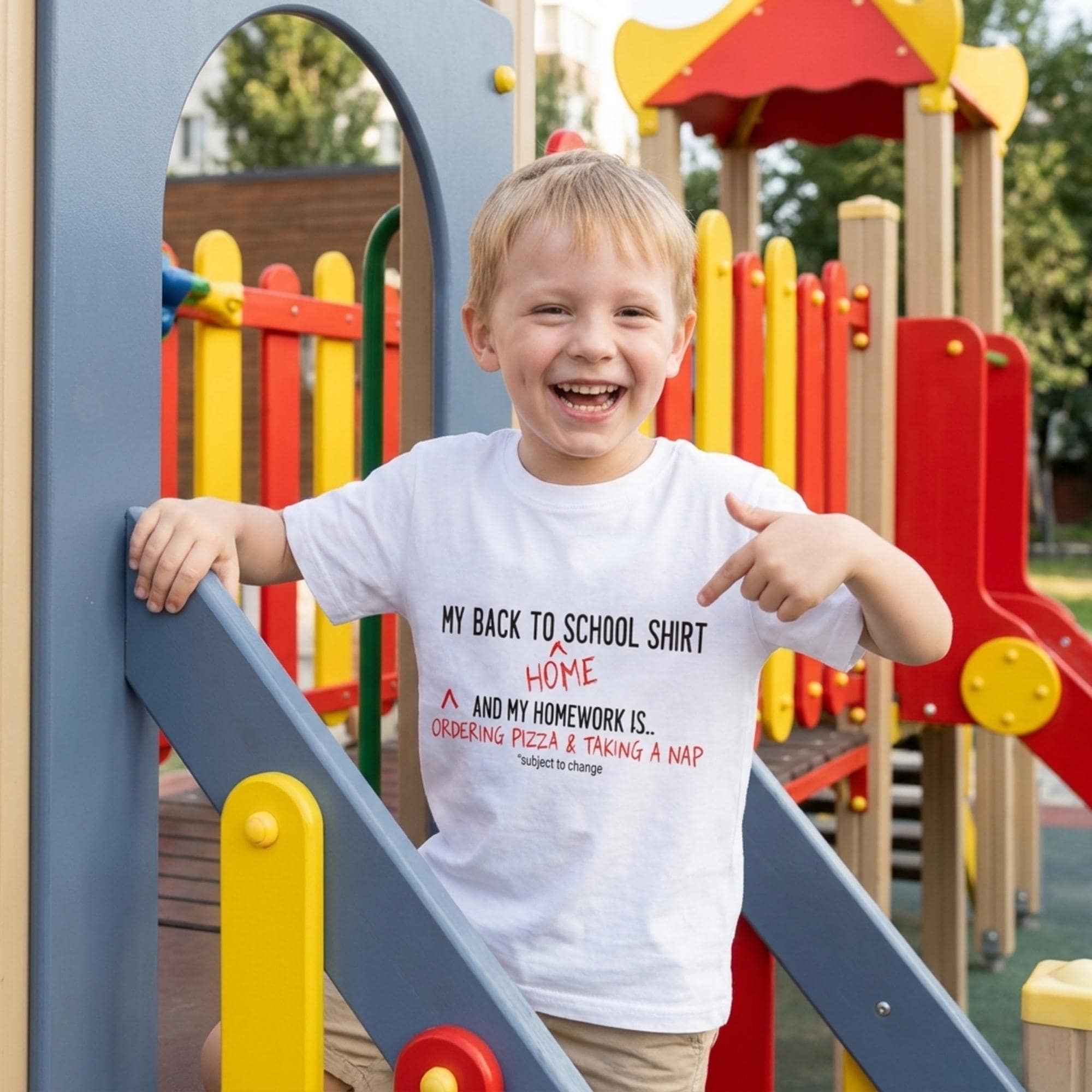 Funny Back To School T-Shirt, Sarcastic Homework Nap Tee, Organic Cotton Kids Top