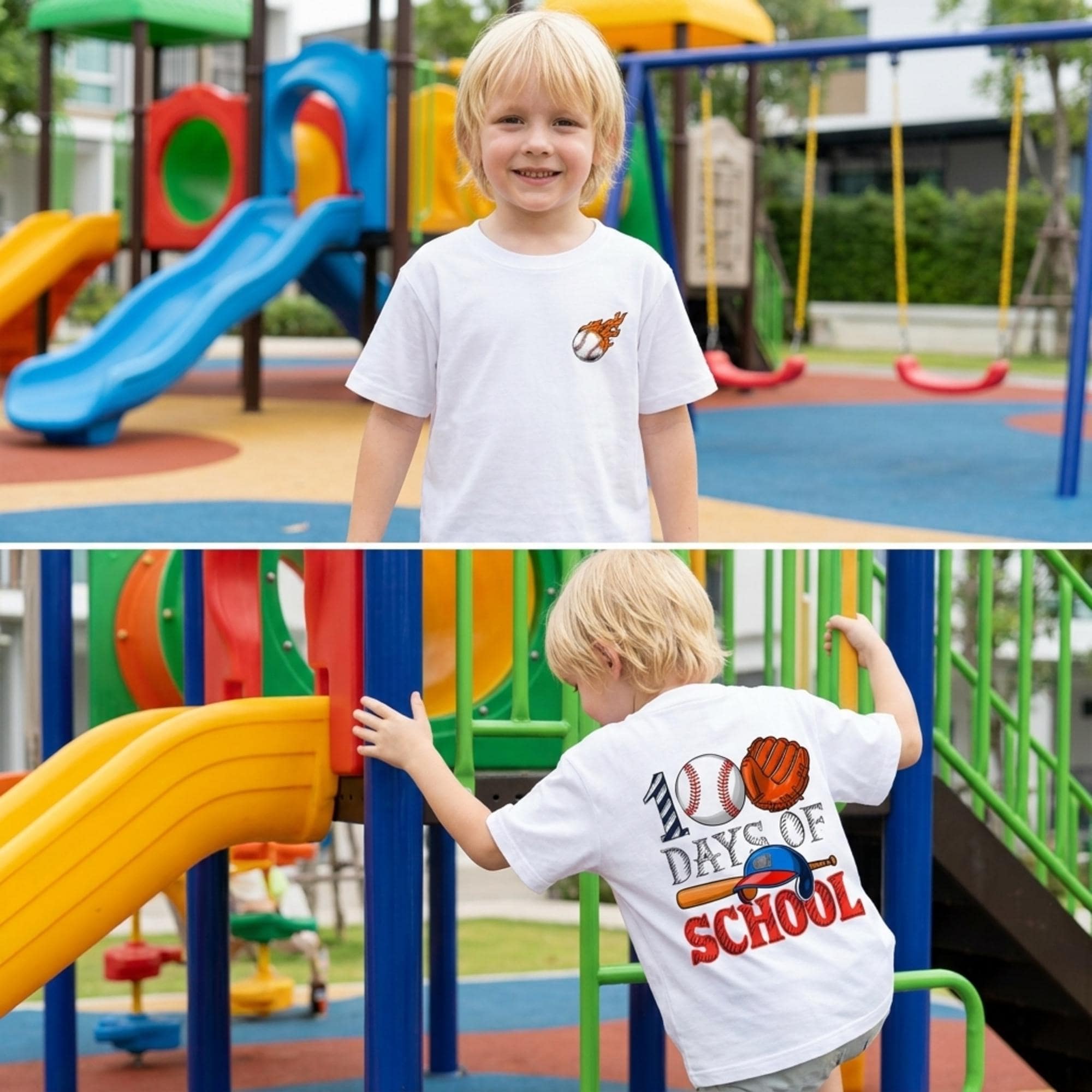 Back to School Kids Graphic Tee, 100 days school Shirt, School Outfit for Elementary Youth, Gift First Day of School Shirt
