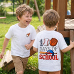 Back to School Kids Graphic Tee, 100 days school Shirt, School Outfit for Elementary Youth, Gift First Day of School Shirt