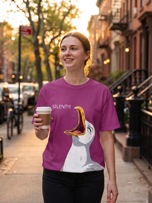 Funny Silent Duck Teacher Shirt, Quiet Classroom Tee, Back to School Cotton T-Shirt, First Day of School Outfit, Elementary Educator Gift