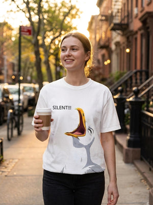Funny Silent Duck Teacher Shirt, Quiet Classroom Tee, Back to School Cotton T-Shirt, First Day of School Outfit, Elementary Educator Gift