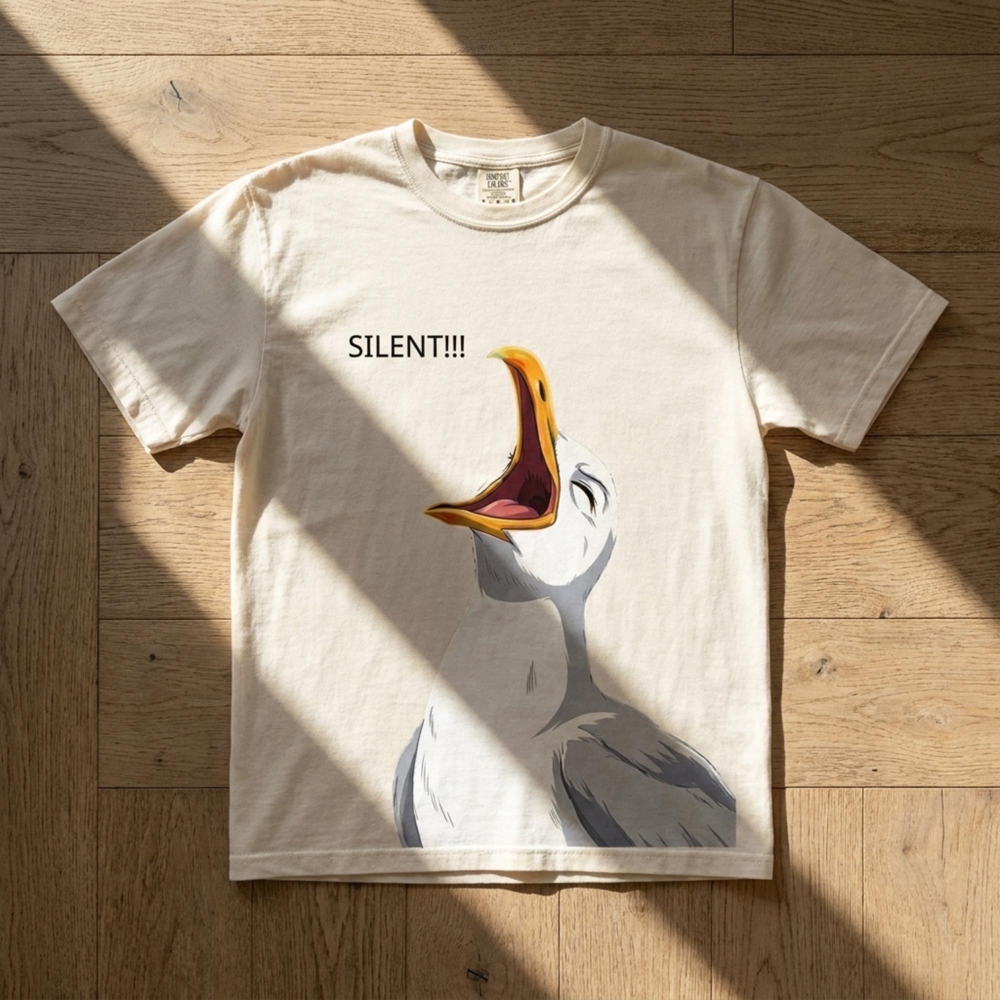 Funny Silent Duck Teacher Shirt, Quiet Classroom Tee, Back to School Cotton T-Shirt, First Day of School Outfit, Elementary Educator Gift