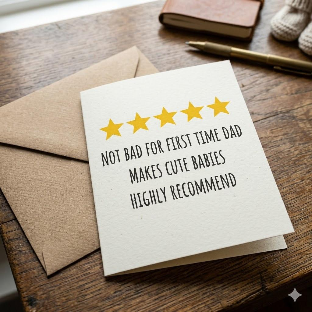 First Father's Day Card: New Dad Gift from Baby