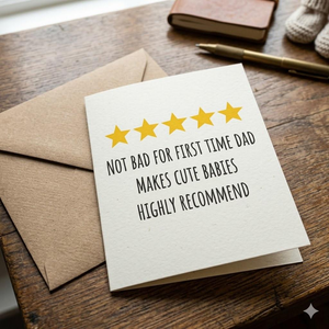 First Father's Day Card: New Dad Gift from Baby