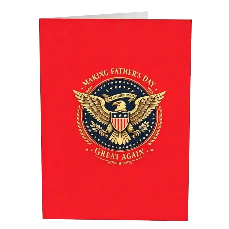 Father’s Day Card, Make Father’s Day Great Again Greeting Card, Funny Political Humor Gift for Dad, Dad , Hilarious Fathers Day Gift for Grandpa or Husband