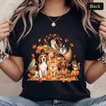 Thankful Pet Thanksgiving Shirt, Autumn Animals Fall Tee